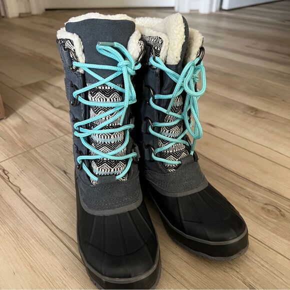 Khombu Vail Winter boho snow Boots Size 7 - Picture 6 of 8